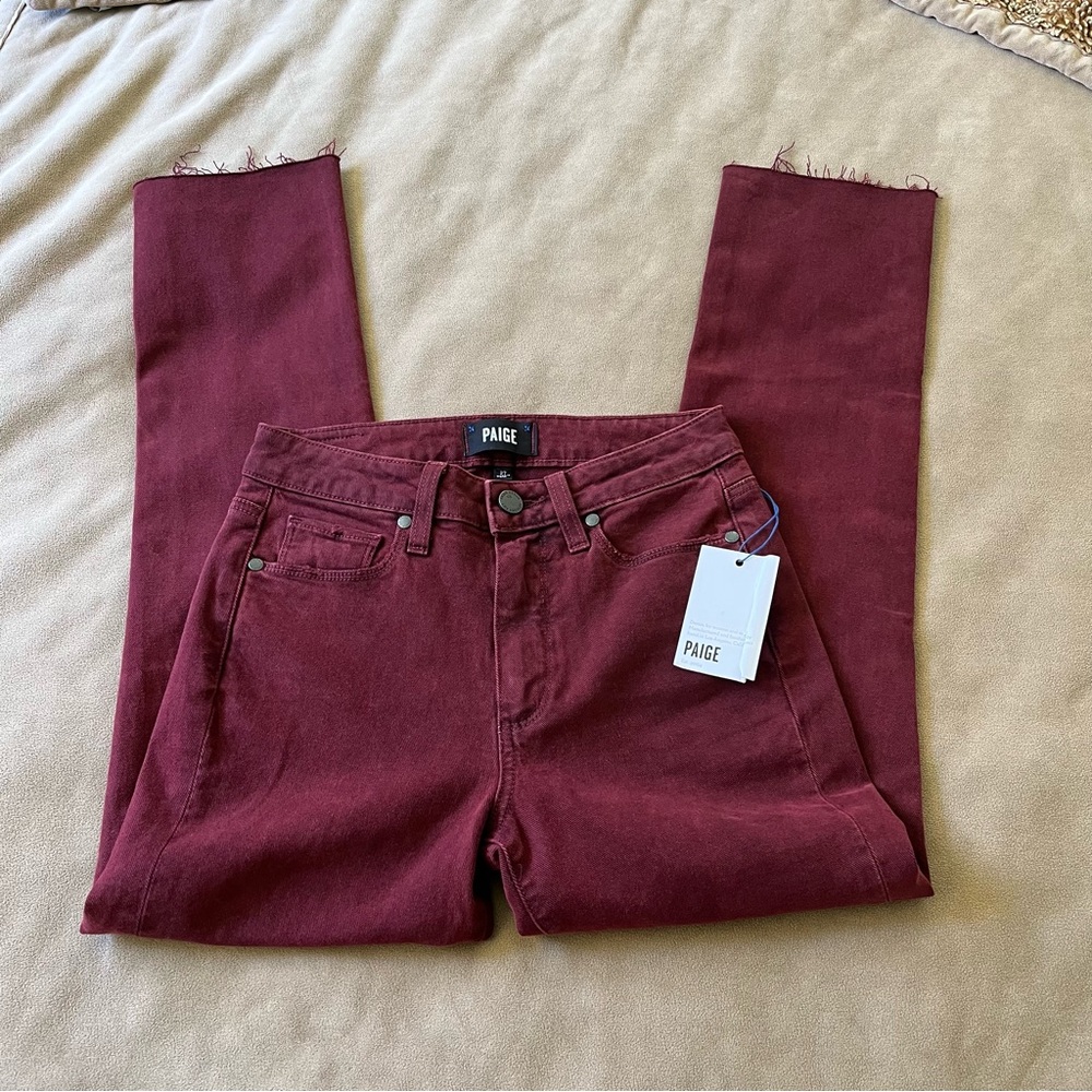 Paige Verdugo Ankle Pants with Raw Hem - New